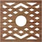Ekena Millwork Chevron Wood Fretwork Pierced Ceiling Medallion, Walnut, 28"OD x 7 1/4"ID x 3/8"T CMWP28X28X0375CHWA - alternate 2